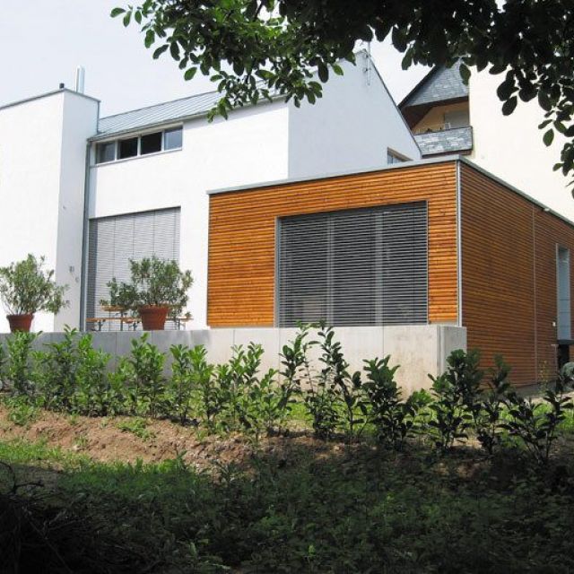 Planung, Bauüberwachung, Satteldach, EFH, Holzfassade